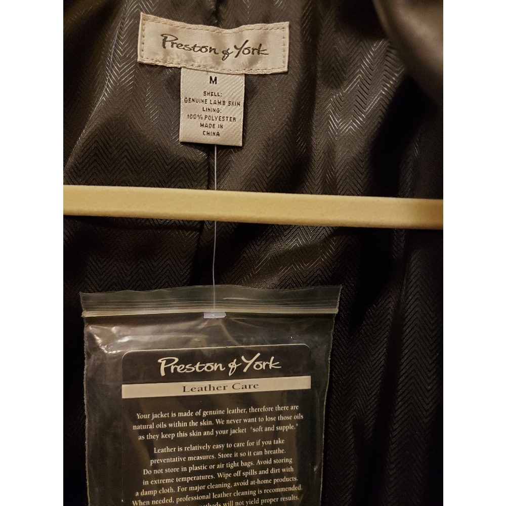 Black Leather Jacket With Belt - image 3